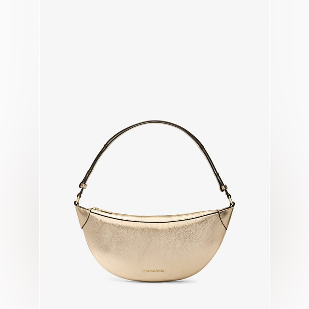 BNWT MICHAEL KORS Hollis Medium 2-in-1 Metallic Leather Jacquard Shoulder Bag - Picture 4 of 6
